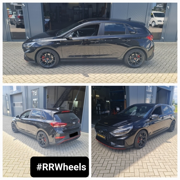 Hyundai I30 2021 uitgerust met 18 inch 5x114.3 DIM Performance BB5 Forged DM015 - Carbon Grey in 8.5J ET40 5x114.3 inclusief Michelin Pilot Sport 4S in 225 40 18.
