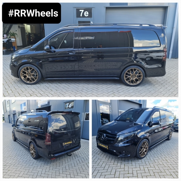 Deze Mercedes Vito uit 2021 hebben we voorzien van nieuwe BBS XR in 20 inch 5x112 8.5J ET44 inclusief Michelin Pilot Sport 4S. Ook deze bus hebben we verlaagd met eibach veren!