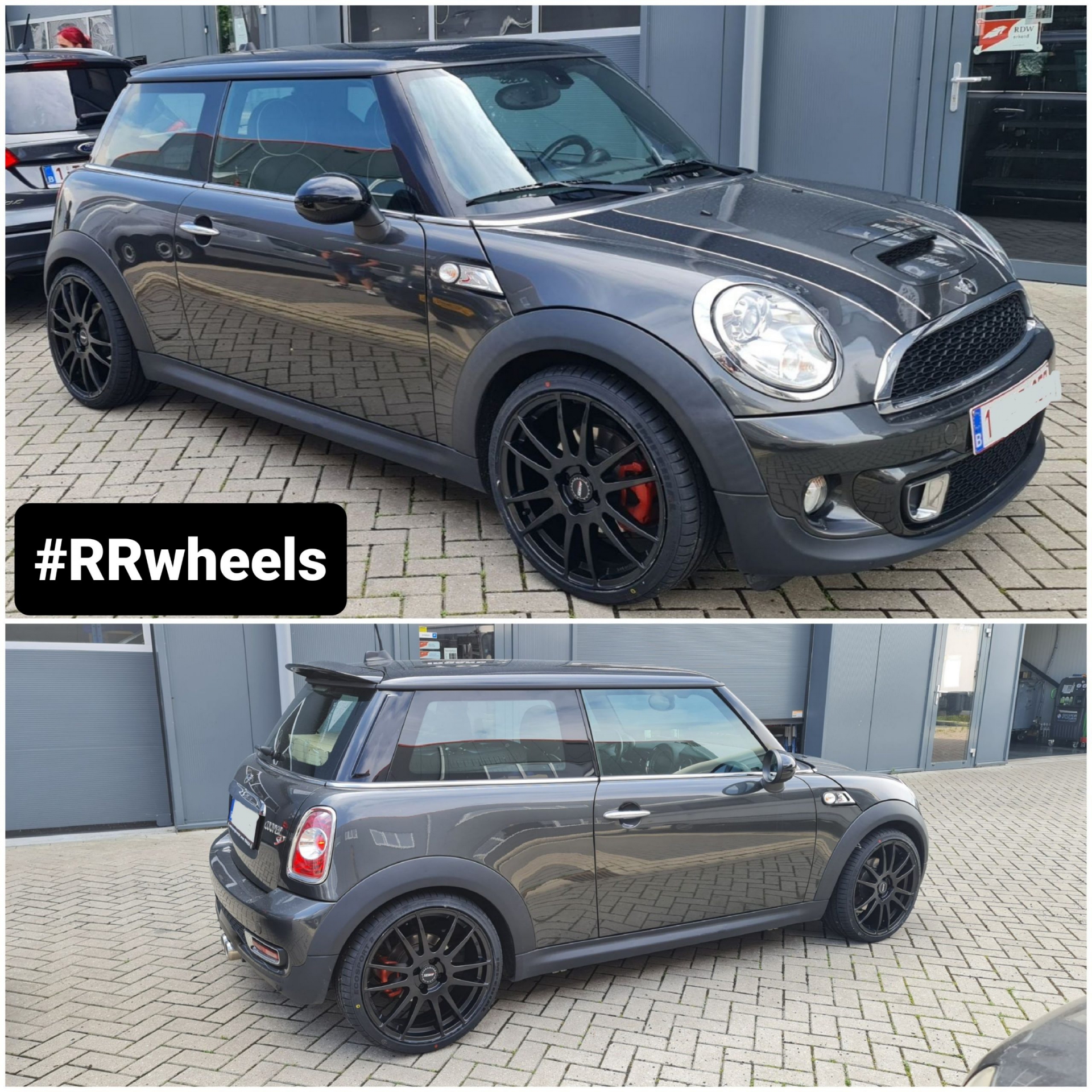 Mini Cooper uitgerust met 18 inch Alutec F258 velgen 7.5J ET40 inclusief nieuwe 215 35 18 banden van Imperial Ecosport 2.