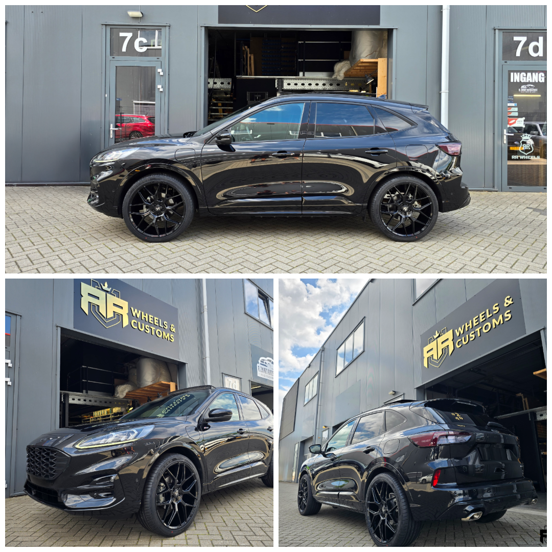 Ford Kuga voorzien van Asanti Black ABL-27 DYNASTY Gloss black 22 inch x 9J ET40