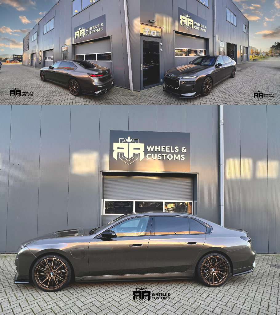 Wat een geweldig resultaat op deze BMW G70. â  Concaver CVR7 22inch 9J ET 20 & Concaver CVR7 22 inch 10,5J ET 39 â   2x PIRELLI 255/35/22 PIRELLI 285/30/22 â  Deze velgen zijn voorzien van nieuwe 4