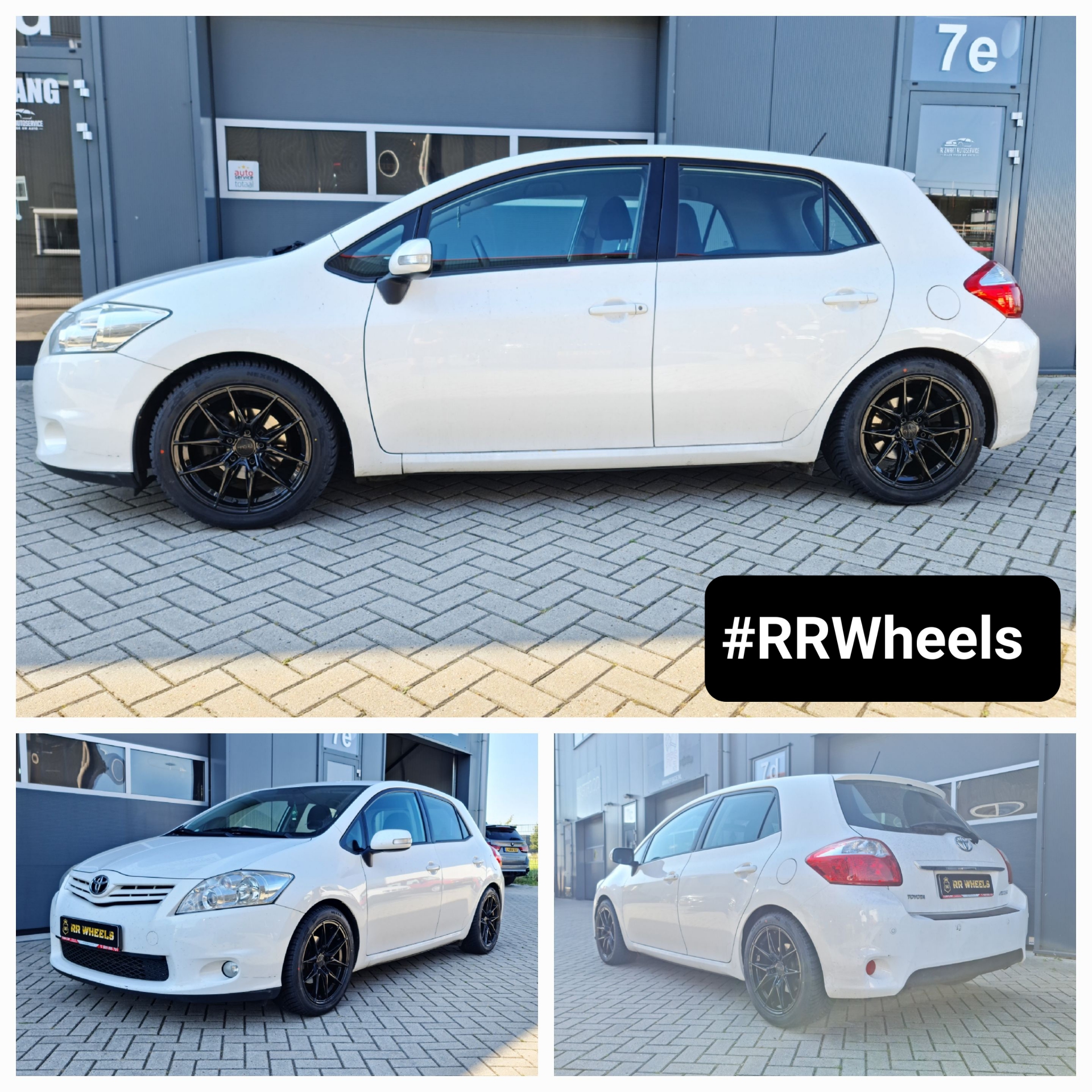 We hebben deze Toyota Auris voorzien van nieuwe Haxer HX036 Velgen in 17 inch 8J ET38 5x114.3 inclusief nieuwe NExen All Season banden in 225 45 17! Prima resultaat voor deze auto.