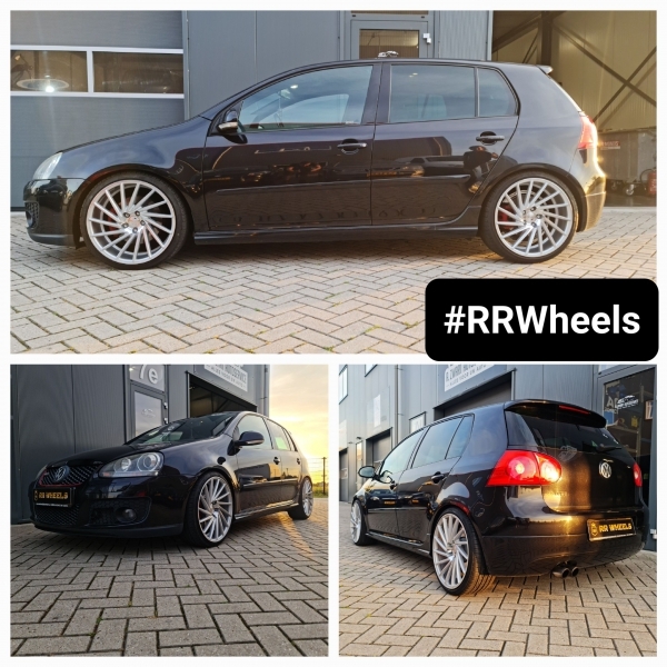 VW Golf 5 GTI uitgerust met 19 inch 1AV ZX1 wielen in 8.5j ET40 rondom inclusief nieuwe Milestone banden in 225 35 19.