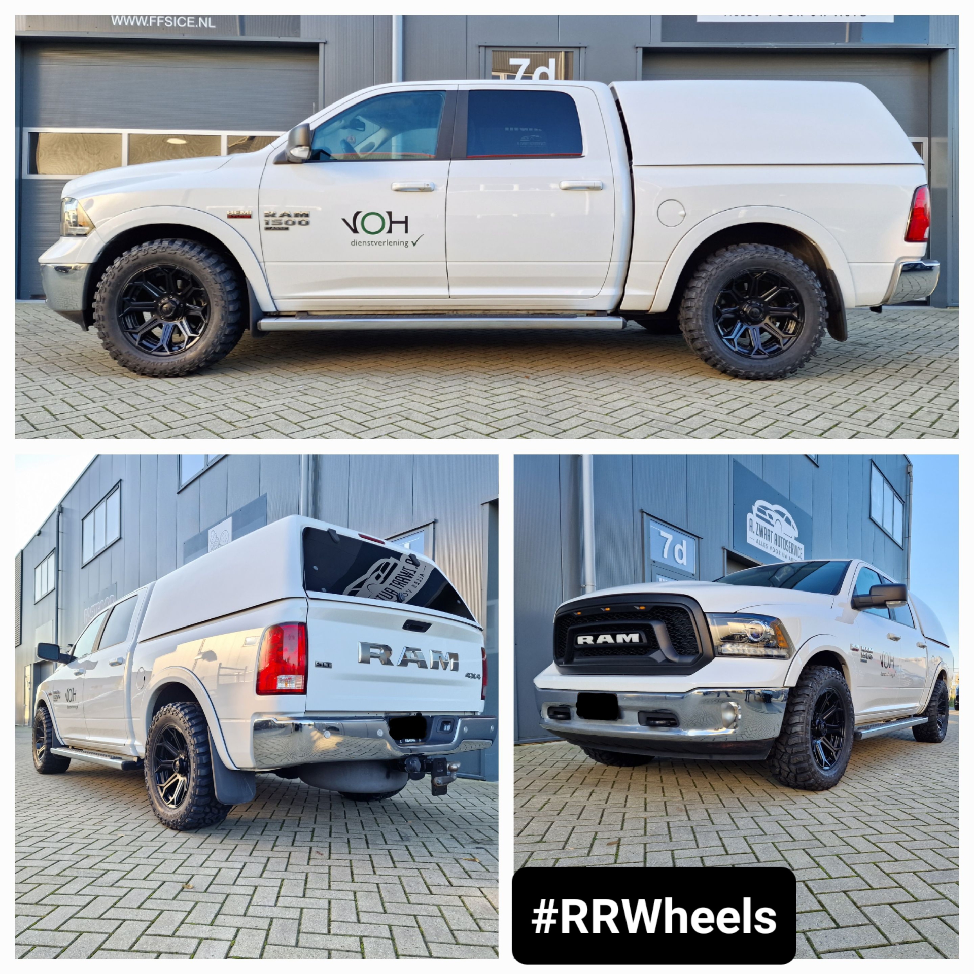 Weer een nieuw monster gecreÃ«erd! Deze Dodge Ram voorzien van nieuwe 20 inch Fuel Siege in Matt Black 5x139.7 9J ET1 inclusief Cooper Discoverer STT Pro in 305 55 20! Geweldige offroad-look voor deze