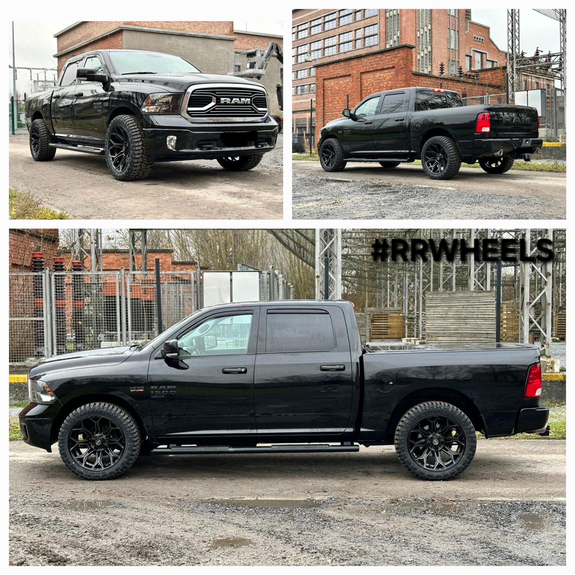 Deze Dodge Ram uit 22022 hebben wij voorzien van nieuwe 4play Wheels 4P83 Brushed Black 22 inch 10J ET-18 inclusief nieuwe Radar Renegade R/ 33x12.5/22 inch.
