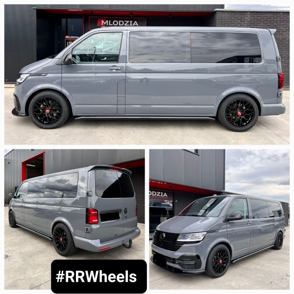 Volkswagen Transporter T6.1 voorzien van 19 inch Rotiform SGN R190 Wielen in 8.5J en 10J 5x120 ET35!