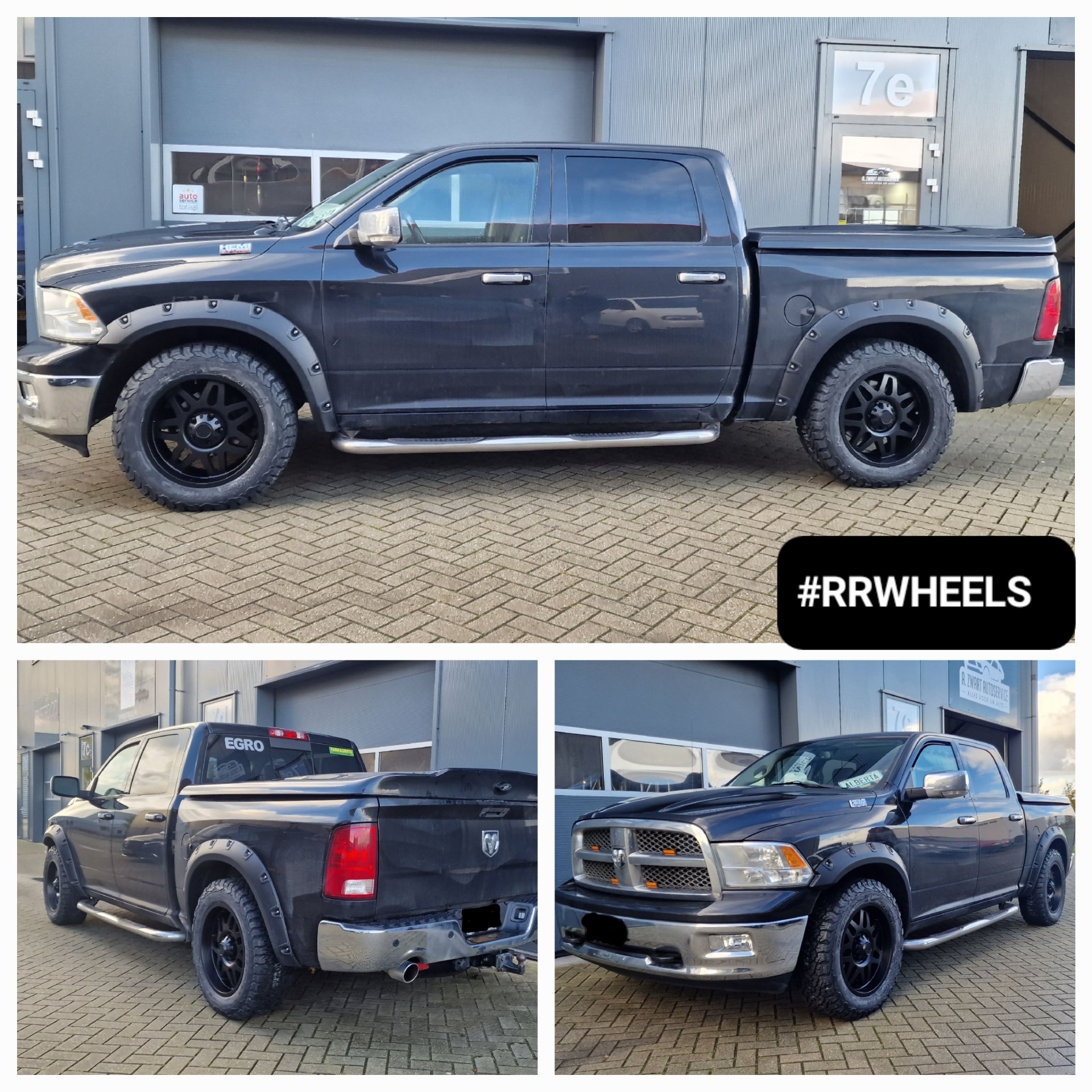 Deze Dodge Ram uit 2012 hebben wij voorzien van nieuwe 20 inch Envry wielen in 9J ET18 met 275 60 20 BF Goodrich banden inclusief 4,5cm spacers en nieuwe brede spatborden!