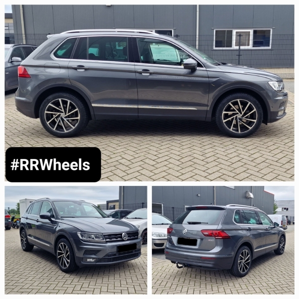 Volkswagen Tiguan hebben wij voorzien van 19 inch velgen JF Luxury inclusief nieuwe Uniroyal Rainsport banden in 235 50 19!