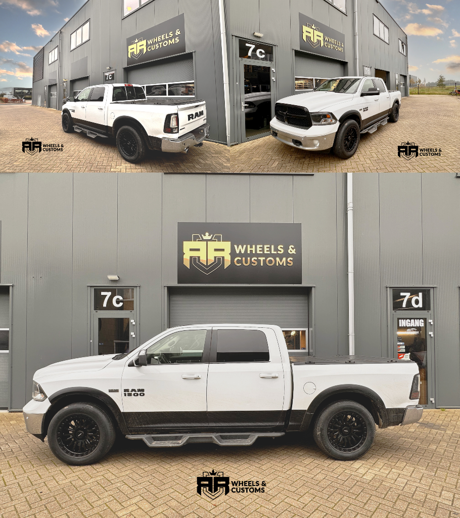 Wij hebben deze dikke Dodge Ram voorzien van een nieuwe set velgen. 20 inch 5x139.7 Kipardo V2802 Matte Black Bij deze set hebben we De TPMS Sensoren gemonteerd en ingeleerd. 20 inch Steekmaat: 5x139,