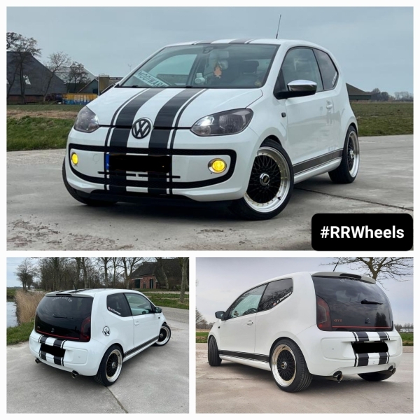 Volkswagen Up voorzien van 17 inch JF Luxury REW032 - 4x100 7.5J ET30 inclusief 195 45 17!