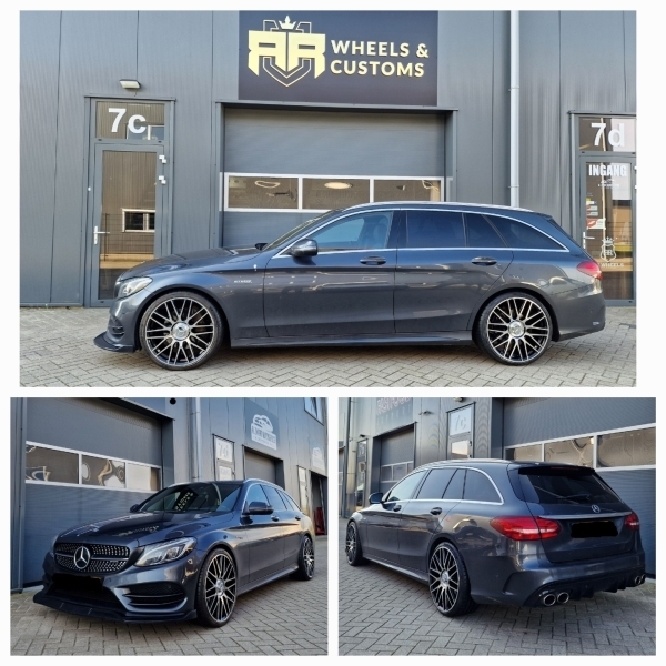 Mercedes S205 C63 AMG V8 Bi-Turbo voorzien van 20 inch velgen in 8.5J ET38 en 9.5J ET42 inclusief Michelin Pilot Sport 5 in 245 20 20 en 275 35 20!