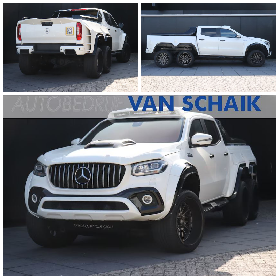 Mercedes X-Klasse 6x6 voorzien van Custom velgen
