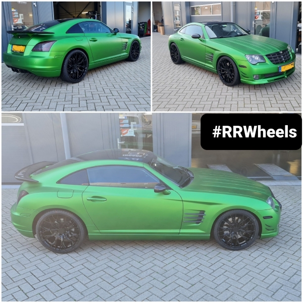 Unieke Chrysler Crossfire 3.2i SC voorzien van een unieke fitment! Concaver CVR1 - Platinum Black in 2x 19 inch 5x112 8.5J ET30 en 2x 20 inch 10J ET20 inclusief Falken Azenis FK510 banden in 2x 245 30