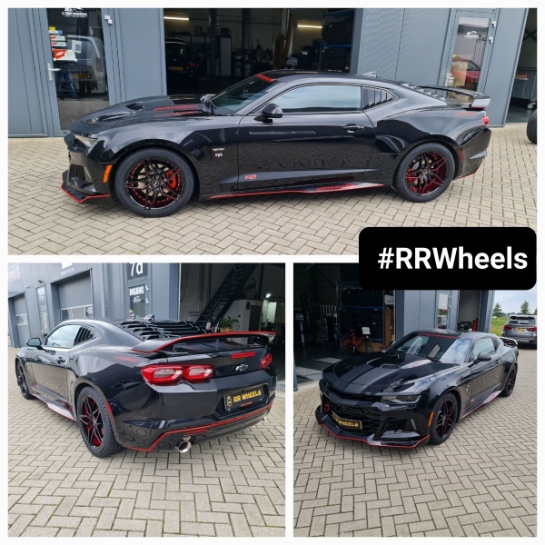 Chevrolet Camaro 2020 voorzien van 19 inch Luistone L2100 wielen in 8.5J en 9.5J ET30 inclusief Hankook banden in 245 45 19 en 275 40 19.