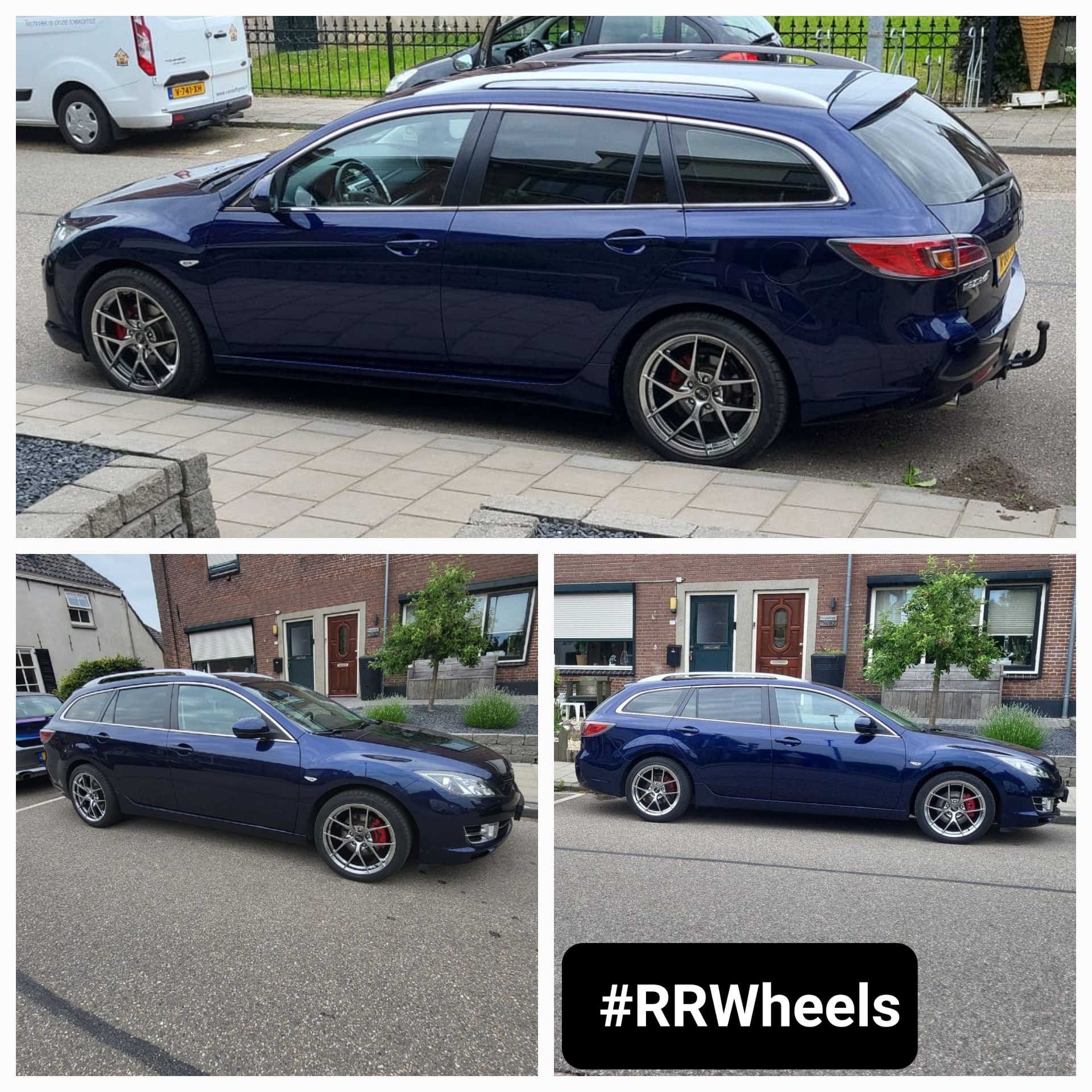 Wij hebben deze Mazda 6 rondom voorzien van 18 inch XVR Velgen REW030 Hyper black in 8J ET35. Geweldige gezinsauto!