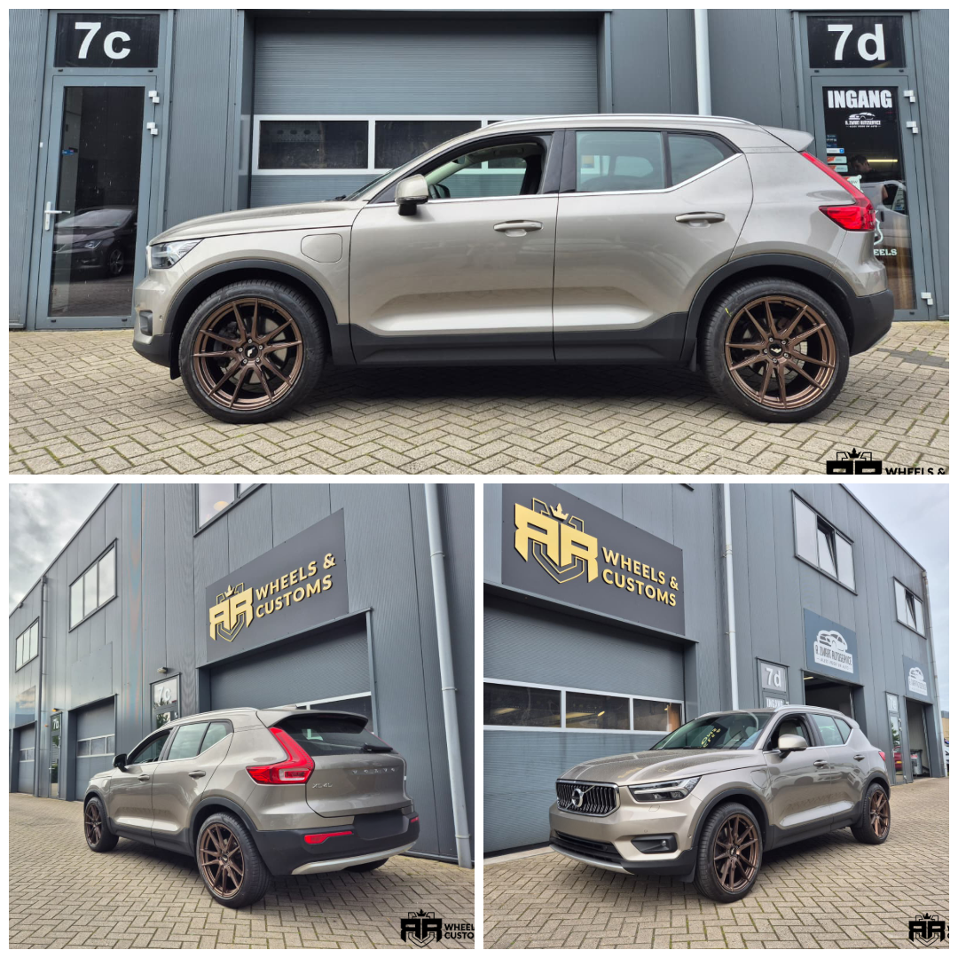 Volvo XC40 voorzien van Japan Racing JR21 velgen in 20 inch x 8.5J ET45 5x108 Mat Brons