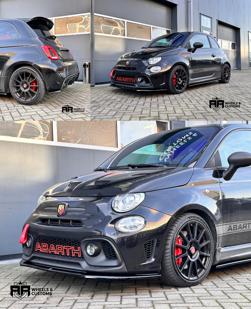 FRONT SPLITTER FIAT 500 ABARTH MK1 FACELIFT / Bumper Lip SPOILER EXTENSION FIAT 500 ABARTH MK1 FACELIFT REAR SIDE SPLITTERS FIAT 500 ABARTH MK1 FACELIFT / Bumper Flaps SIDE SKIRTS DIFFUSERS FIAT 500 A