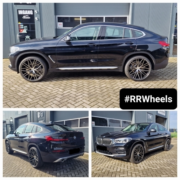 Deze nieuwe Bmw X4 G02 hebben wij gemonteerd nieuwe 22 inch velgen van Riviera type RV130 Black Polished in 2x 9.J ET35 en 2x 10.5J ET38 inclusief Brigestone Turanza in 255 35 22 en 285 30 22. Prachti