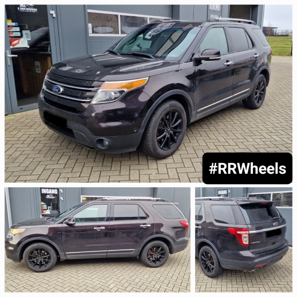 Deze Ford Explorer uit 2013 voorzien van 18 inch Brock B32 Velgen 18 inch 7.5J ET45 5x114,3 inclusief TPMS en 245 60 18 banden van Continental Contiwintercontact. Klaar voor de sneeuwvakantie met snee