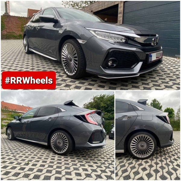 Honda Civic met nieuwe 18 inch XVR - 1916 Forged wheels 8J ET35